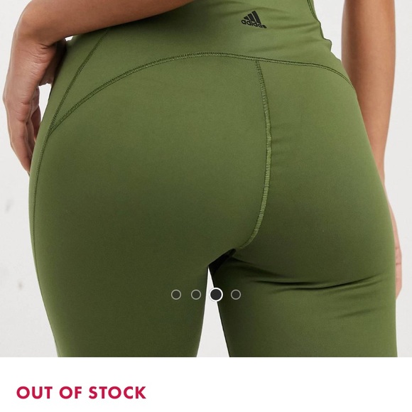 Olive Green Adidas Leggings 